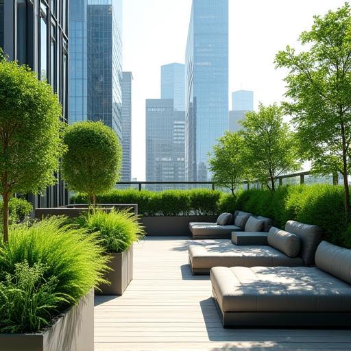 Raffles Place Roofdeck after landscaping