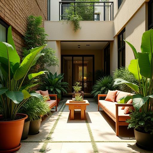 Tiong Bahru Courtyard after landscaping